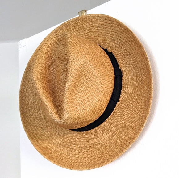 Sold! Vintage Dorfman Pacific Straw Rancher Fedora Sun Hat - Picture 3 of 10